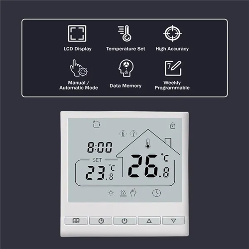 3A Smart Thermostat 5+2 Programmable Water Heating Thermostat Wifi 1