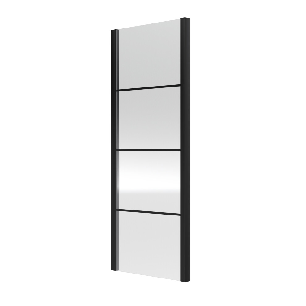 Balterley Sonic 8Mm Toughened Safety Glass Shower Side Panel, 900Mm Black