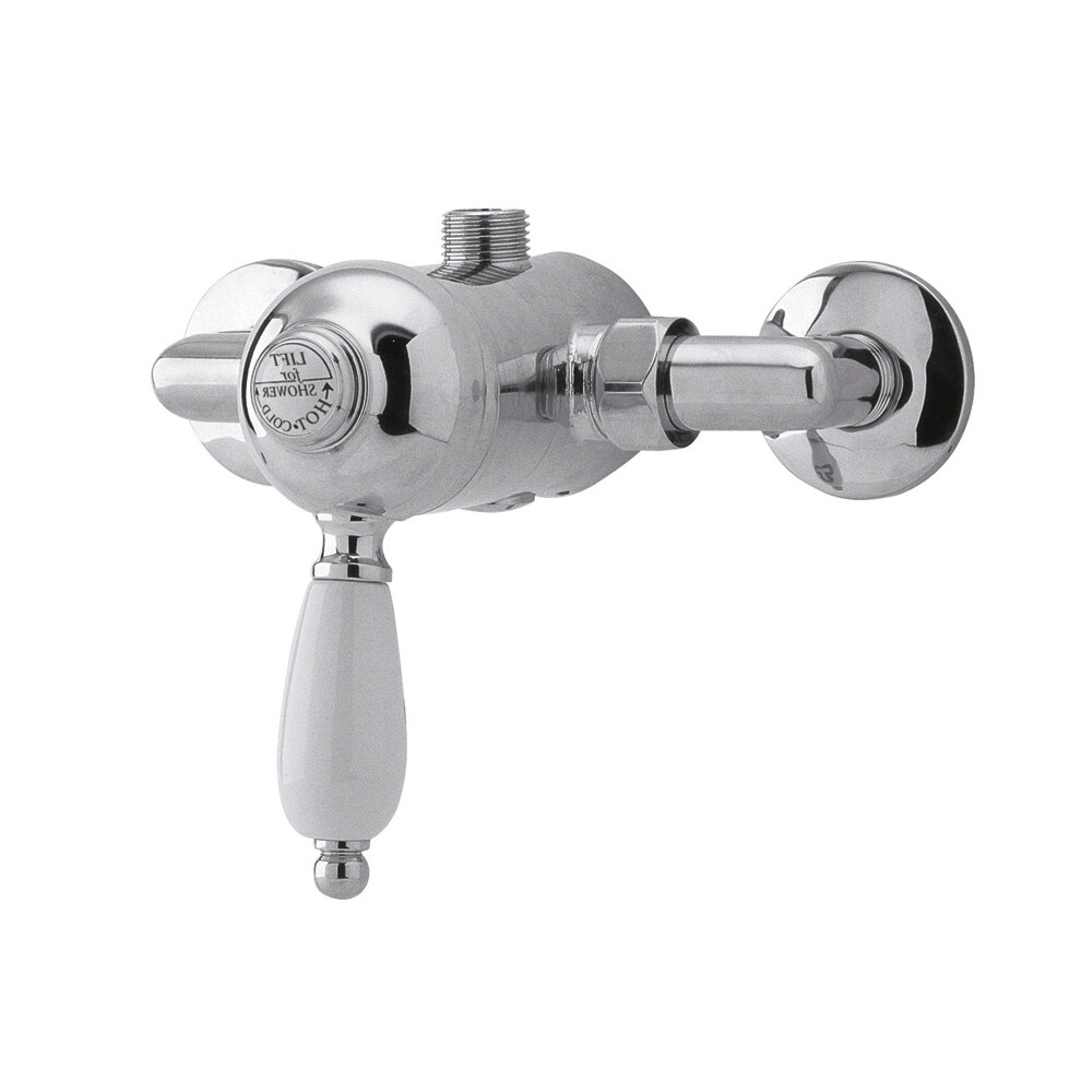 Traditional Round Concealed Manual Shower Valve (1 Outlet) - Chrome