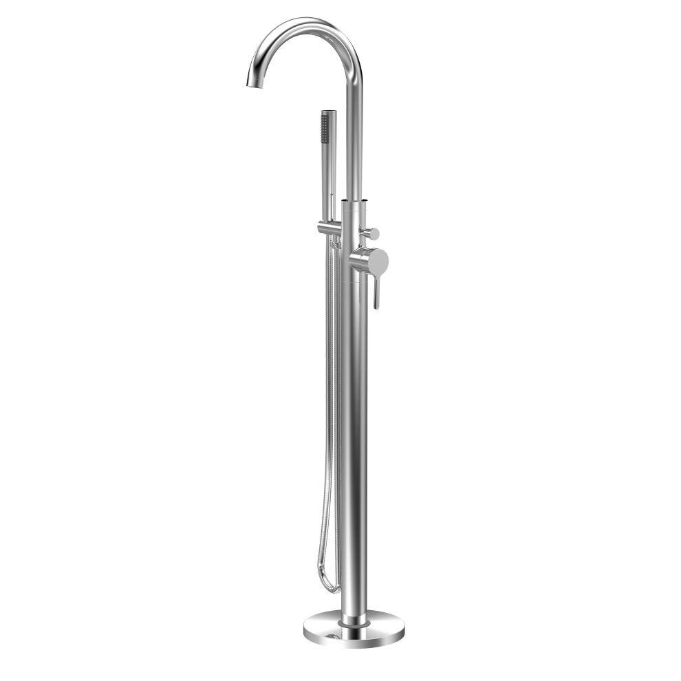 Balterley Connect Floor Standing Bath Shower Mixer Tap With Shower Kit - Chrome