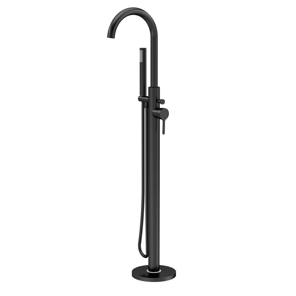 Balterley Connect Floor Standing Bath Shower Mixer Tap With Shower Kit - Matt Black
