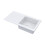 Balterley Fireclay Ceramic Single Bowl Kitchen Sink & Plain Drainer - 1010mm - White 2