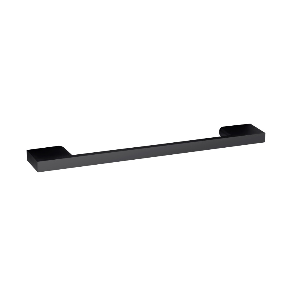 Furniture Handle Square D Shape Handle, 191mm (160mm Centres) - Matt Black