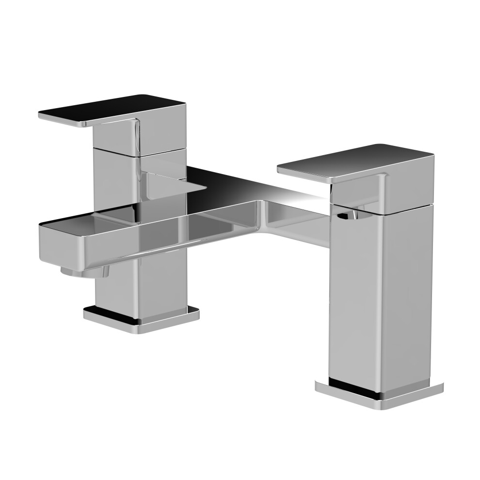 Balterley Square Deck Mounted Bath Filler Tap - Chrome