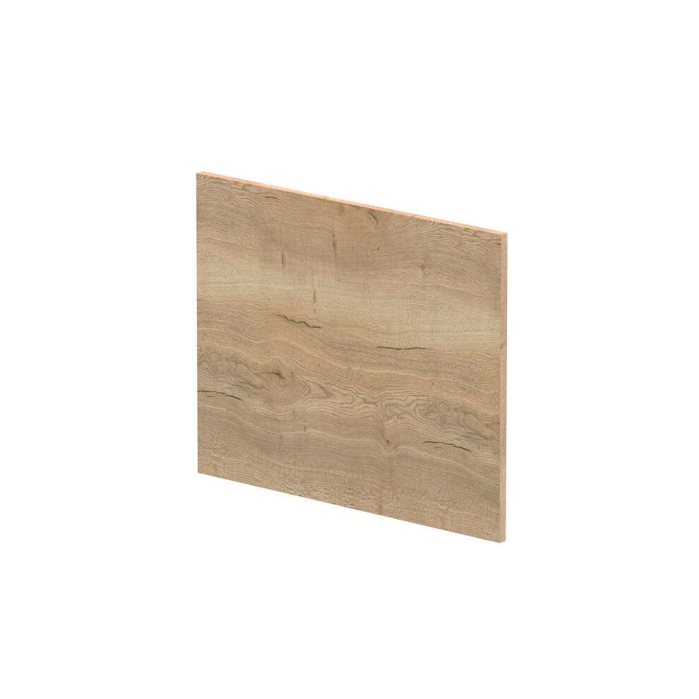 1700mm Edge/Power L Shape Square End Bath Panel - Textured Woodgrain Autumn Oak