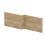 Balterley 1700mm Edge/Power L Shape Square Front Bath Panel - Textured Woodgrain Autumn Oak 2