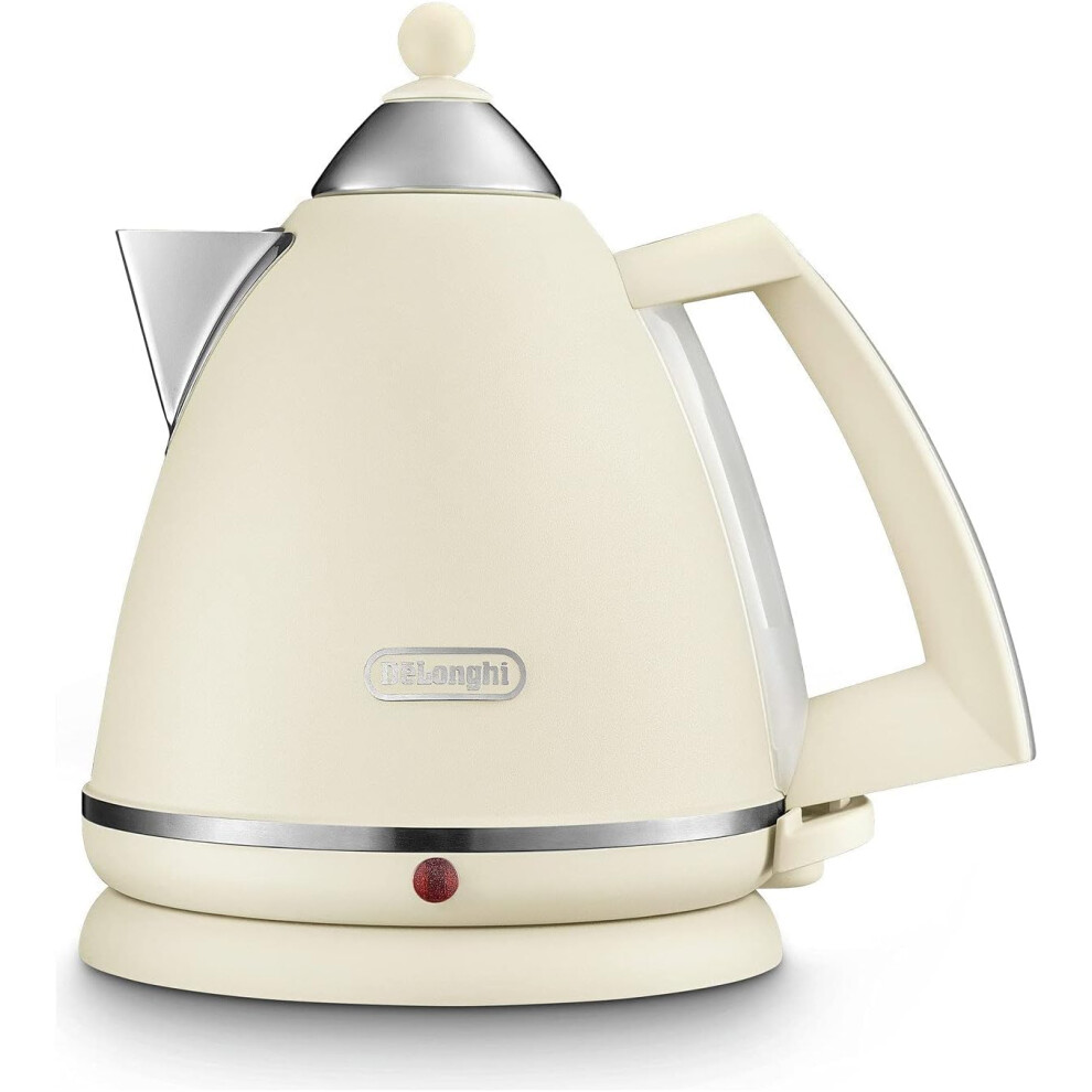 Cream Argento Flora Kbx3016.bg Kettle With Capacity, 360 Swivel Base & Cord Storage, Beige 1.7L