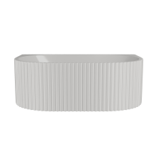 Contemporary Back To Wall Freestanding Bath with Ribbing from Balterley - 1700mm x 780mm