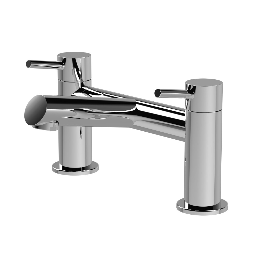 Balterley Minimalist Deck Mounted Bath Filler Tap - Chrome