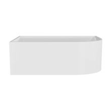 Left Hand J-Shaped Freestanding Bath from Balterley - 1700mm x 740mm