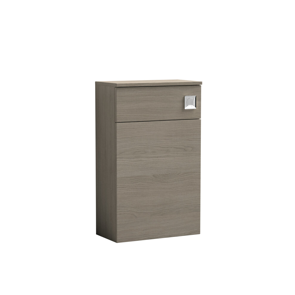 Compact Floor Standing WC Toilet Unit - 500mm - Solace Oak