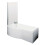 Balterley Left Hand Shower Bath Bundle - Includes Tub, Curved 6mm Safety Glass Screen and Front Panel - 1500mm 1