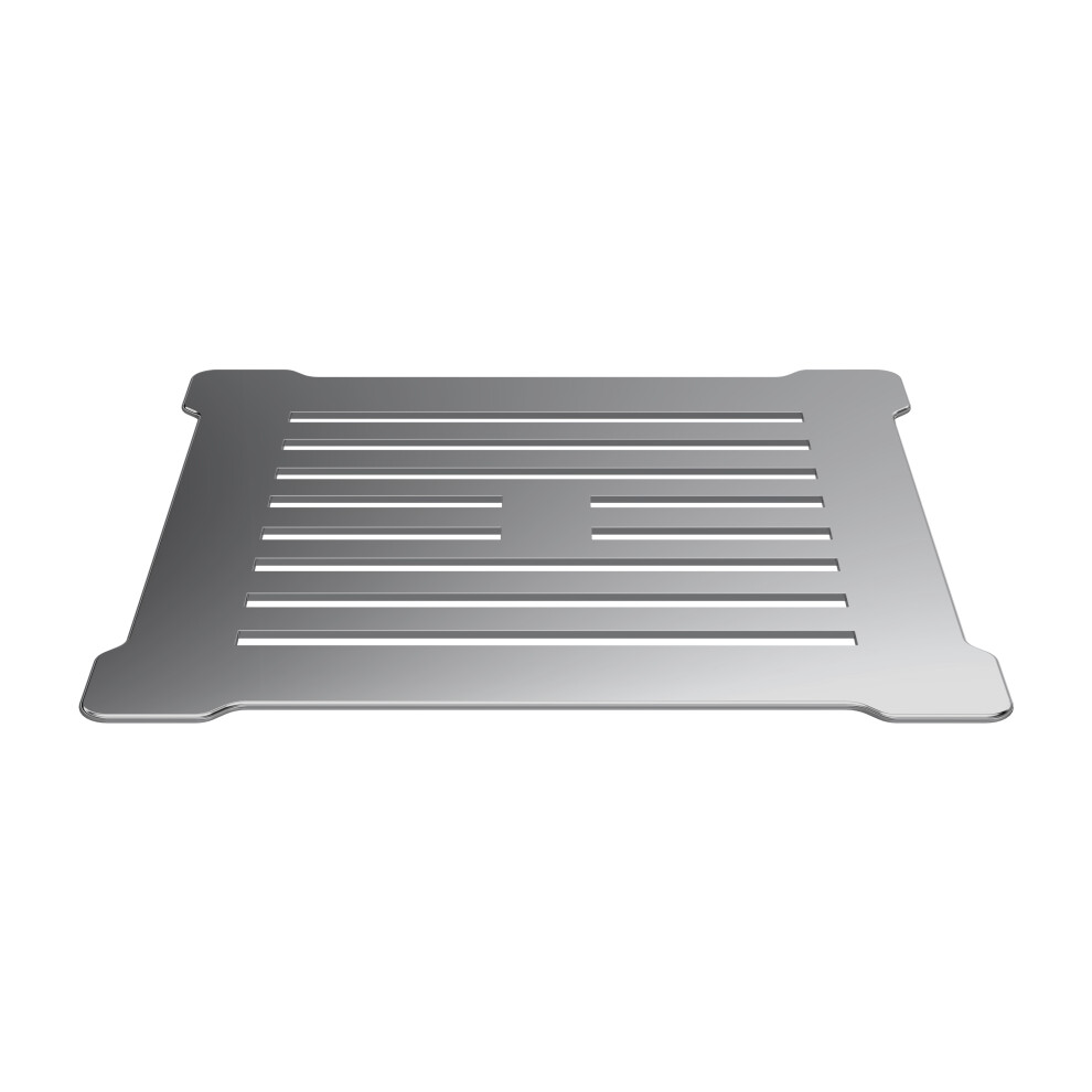 Balterley Resin Slimline Shower Tray Grill Waste - With Chrome Top Black
