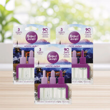 3x Plug In Refill Oils For 3 Volution Mystic Japan Perfect Scents