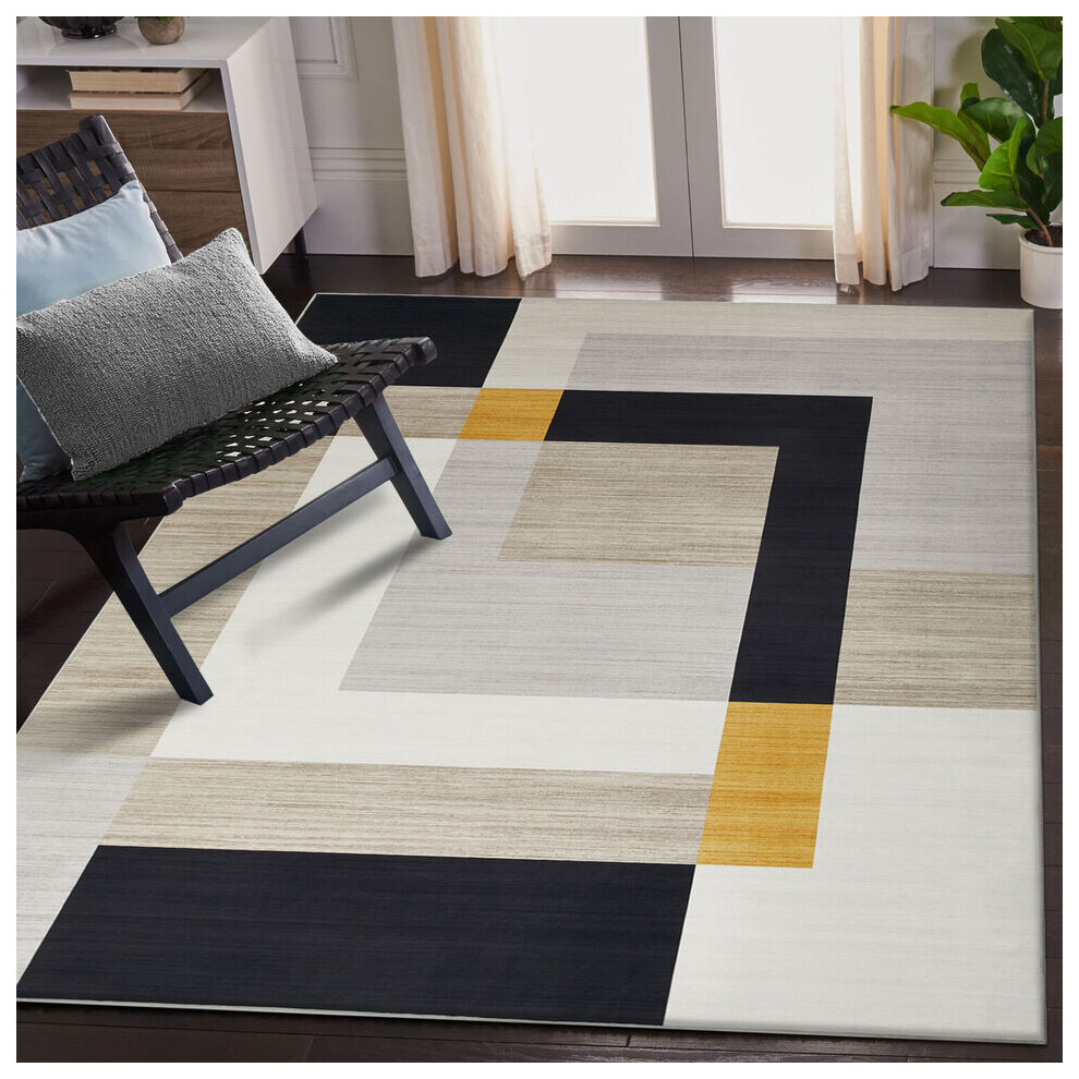 Oxford Homeware (80 X 150 Cm, Milo) Luxury Printed Rugs Large Runner Rug & Door Mats Multicoloured