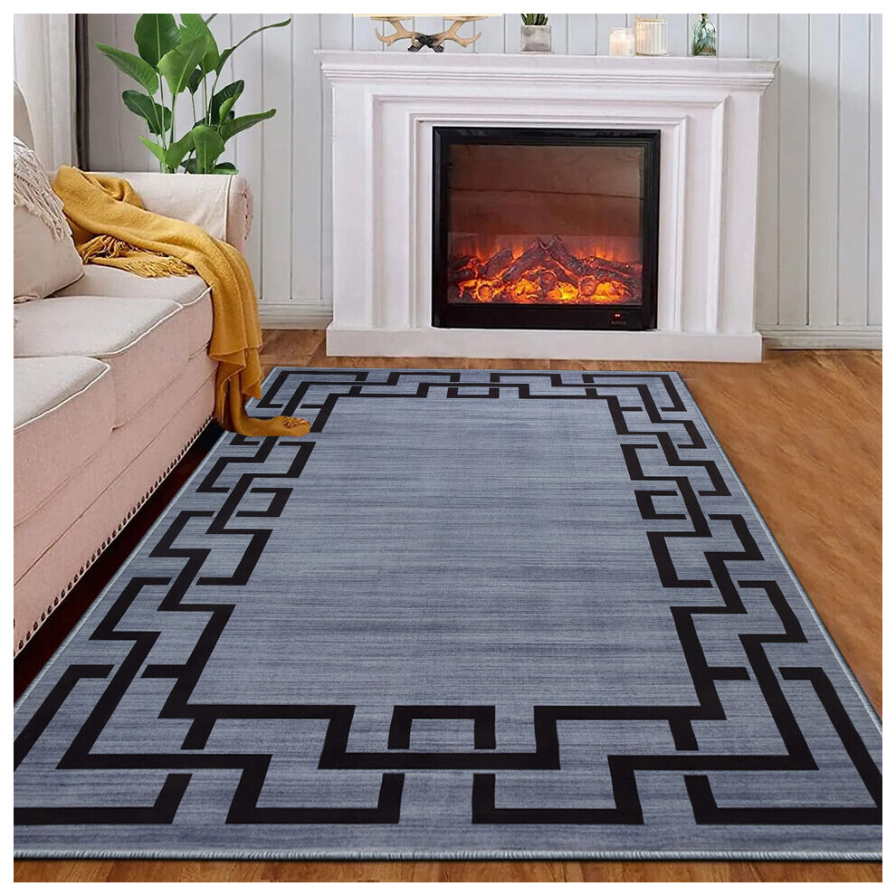 Oxford Homeware (120 X 170 Cm, Nico) Luxury Printed Rugs Large Runner Rug & Door Mats Multicoloured