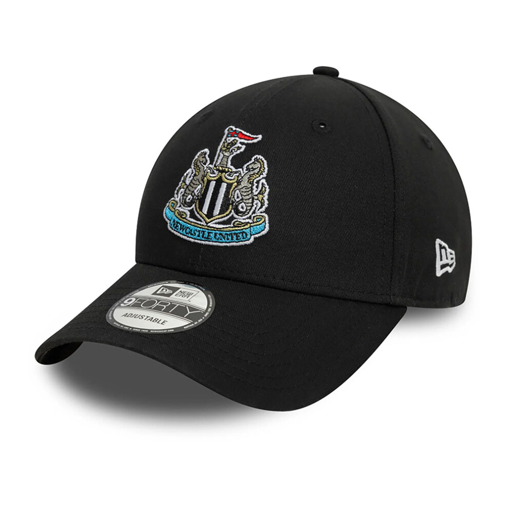 Newcastle United Fc New Era Core 9Forty Adjustable Cap Black