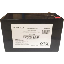 ULTRA MAX LITHIUM LI7-12 12V 7AH REPLACES 6AH & 9AH
