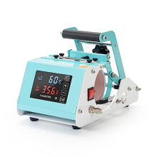 PYD Life 220 V Mini Mug Heat Press Machine Mint Green Tumbler Heat Press Machine Touch Screen for 11 OZ 15 OZ Sublimation Mugs