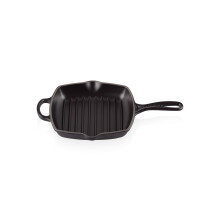 Grelha - LECREUSET - Grelha quadrada - Ferro fundido esmaltado - Todas as fontes de calor incluindo indução - Borda alta arredondada