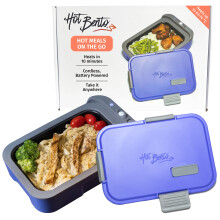 Hot Bento Food Warmer Lunch Box - Easy to Use, Rechargeable, Portable Food Heater for People On The Go
