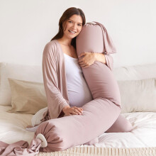 bbhugme Adjustable Pregnancy Pillow – Full Body Support for Side Sleeping - Adjustable Firmness and Shape - Supports Back,