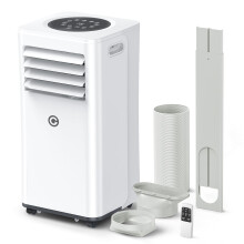 Air Conditioning Unit Portable Air Conditioner 9000 BTU 4-in-1 Dehumidifier, Cooling Fan with 2 Speeds, Digital Display