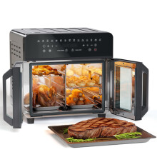 24L Large Air Fryer Microwave Electric Oven Combo XXL 1800W, 10 in 1 Versatility Big Double Stack Stainless Steel Airfryer Oven