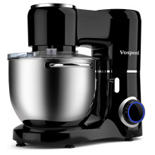 Batedeira Vospeed 1500W 8L Batedeira para bolos Batedeira eléctrica para cozinha com taça, batedor e gancho para massa em aço inoxidável