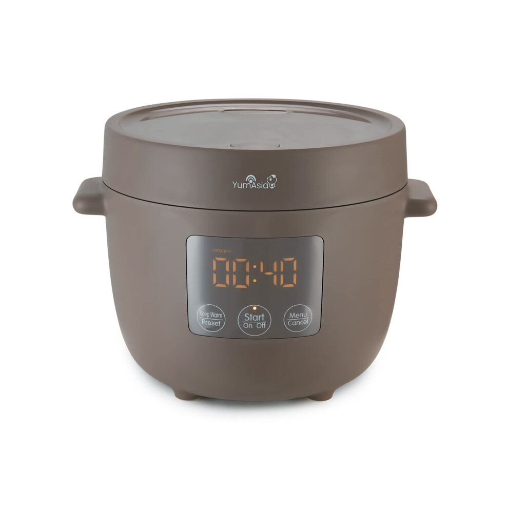 Yum Asia Tsuki Mini Rice Cooker with Shinsei Ceramic Bowl (2.5 cups, 0.45 litre) 5 Rice Cooking Functions, 2 Multicooker Functions