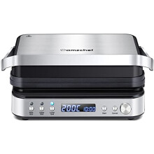 AMZCHEF 4-IN-1 Machine (Electric Grill, Griddle, Panini Presse, Waffle Maker) - 2000W Health Grill