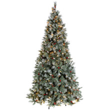 WeRChristmas Pre-Lit Scandinavian Blue Spruce Christmas Tree with 200 Chasing Warm LED Lights, 5 feet/1.5m