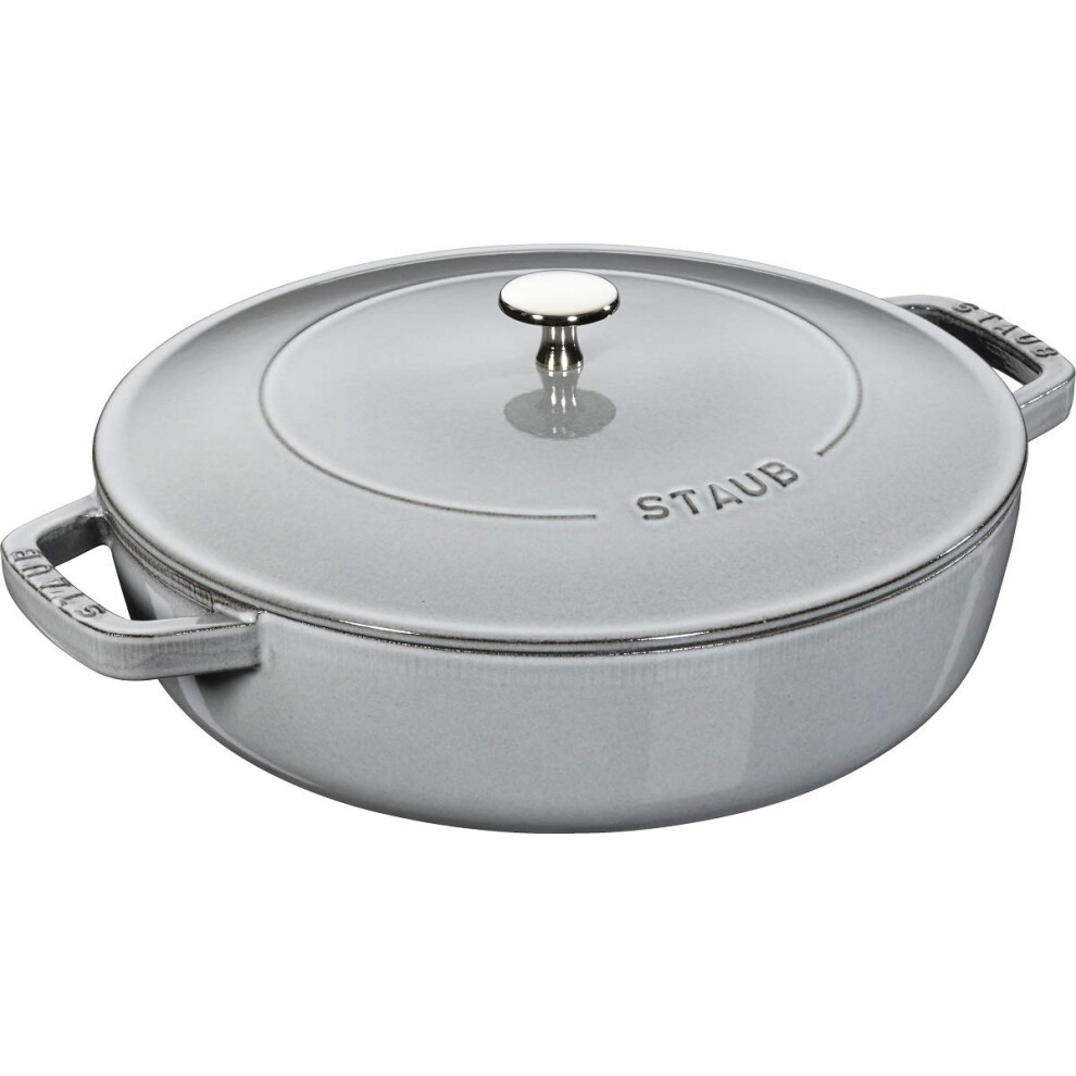 STAUB 1004752 Cast Iron Chistera, Graphite-Grey, 28 cm