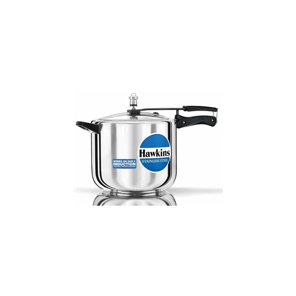 HAWKINS Pressure Cooker, Stainless steel, Silver, 10 Litre