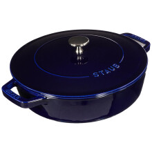 STAUB 40511-477-0 Cast Iron Chistera, Dark Blue, 24 cm