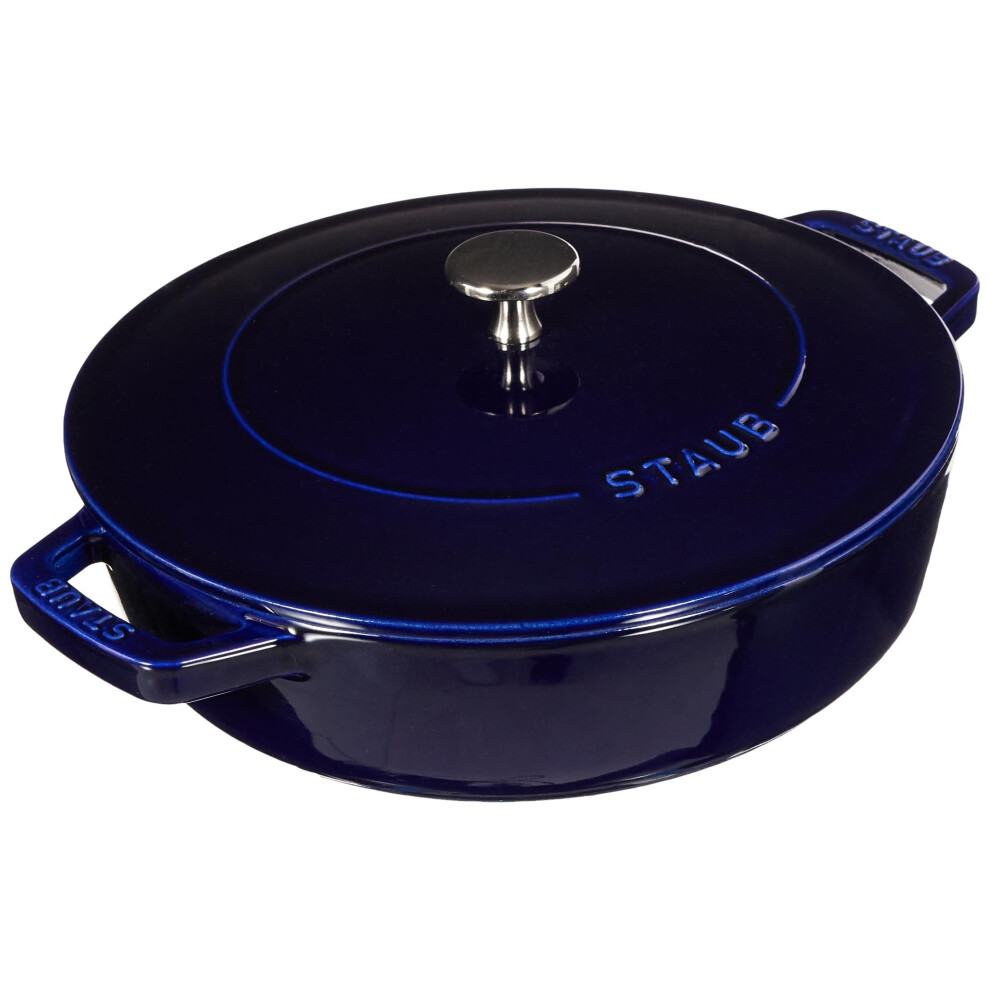 STAUB 40511-477-0 Cast Iron Chistera, Dark Blue, 24 cm