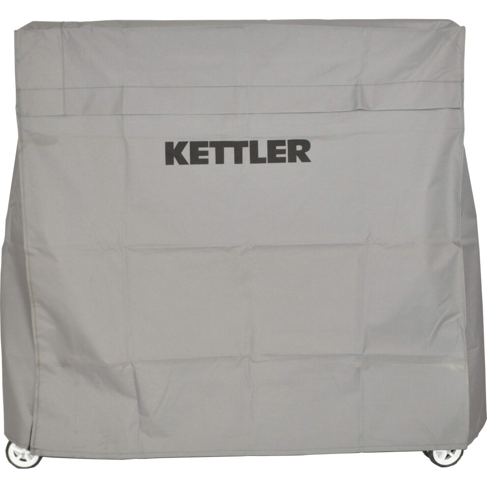 Kettler Heavy-Duty Weatherproof Indoor/Outdoor Table Tennis Table Cover, Grey (7033-100)