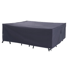 F&J Outdoors Waterproof Garden Furniture Cover 320x210x80cm UV Resistant Fade Resistant Eco-friendly Fabric Sectional X-Large Covers,Grey