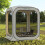 Screen House Room 6 x 6 Ft, υπαίθρια σκηνή με στέγαστρο για βεράντες, στιγμιαία Pop Up σκηνή 3