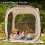 Screen House Room 6 x 6 Ft, υπαίθρια σκηνή με στέγαστρο για βεράντες, στιγμιαία Pop Up σκηνή 10
