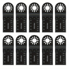 (10pcs) 10pcs Universal Oscillating Tools Saw Blades For Wood, Durable High Carbon Steel Oscillating Saw Blades Fit Milwaukee Dewalt Makita Bosch