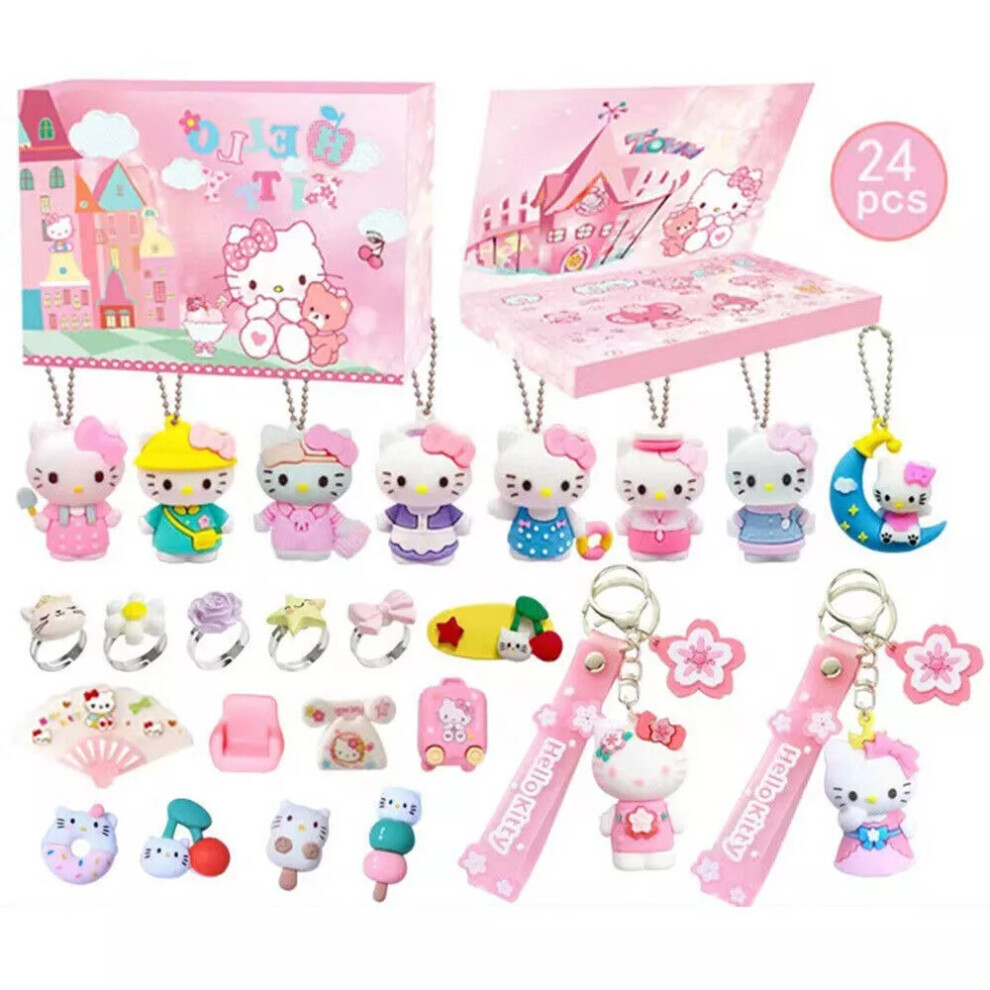(#02 Hello Kitty) Sanrio/Avengers/Grinch's/Lilo and Stitch/PAW Patrol 2024 Christmas Advent Calendar