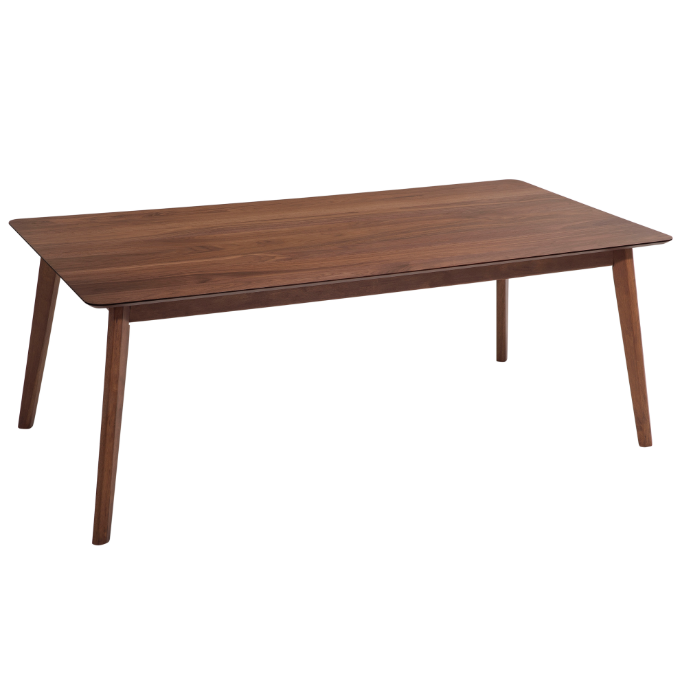 Dining Table MADOX Dark Walnut 200 cm 100 cm