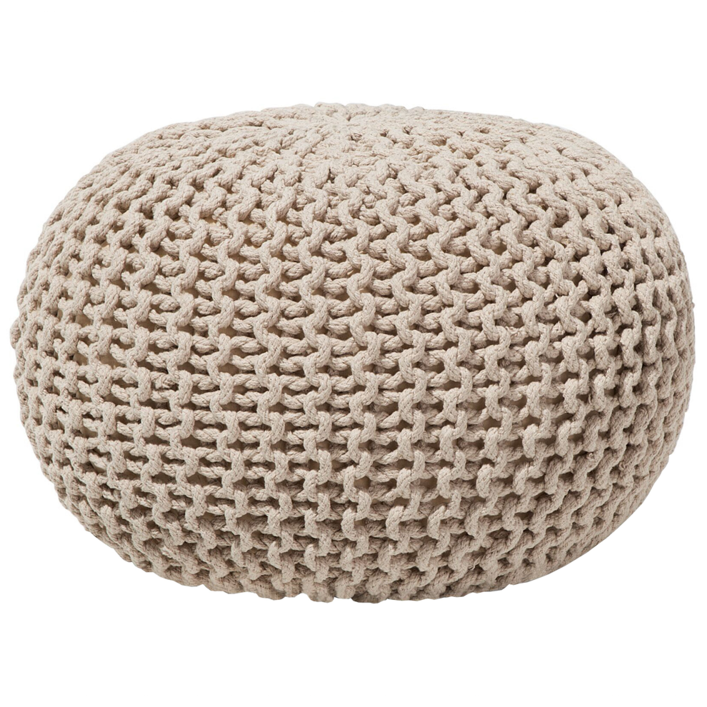 Pouffe CONRAD Cotton Light Beige