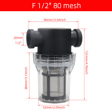 (F 0.5 inch 80mesh) Garden Watering Filter 1/2'' 3/4'' 1'' Plastic Irrigation System Impurity