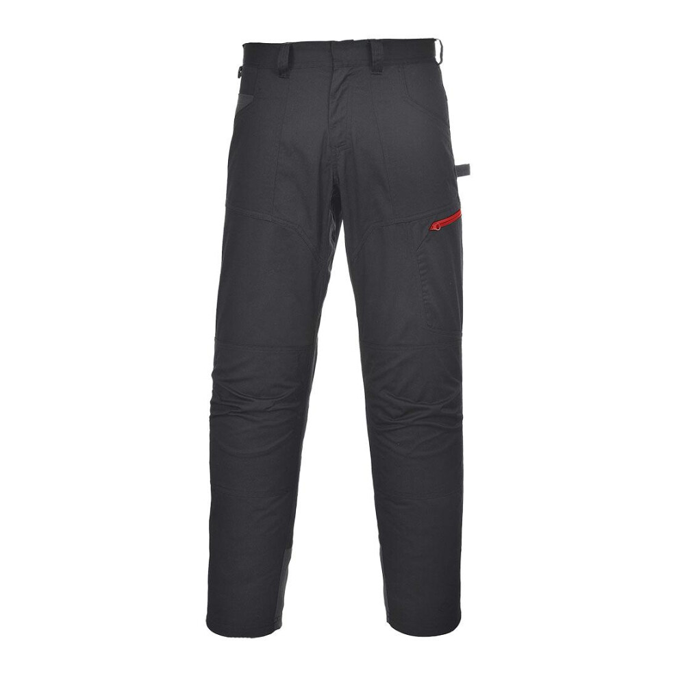 (S, Black) Portwest Mens Danube Work Trousers