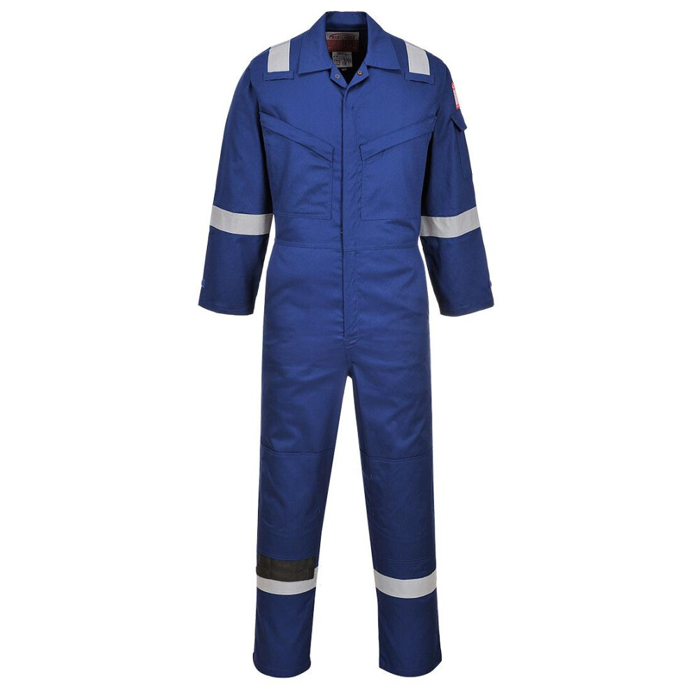 (S, Royal Blue) Portwest Unisex Adult Flame Resistant Anti-Static Overalls