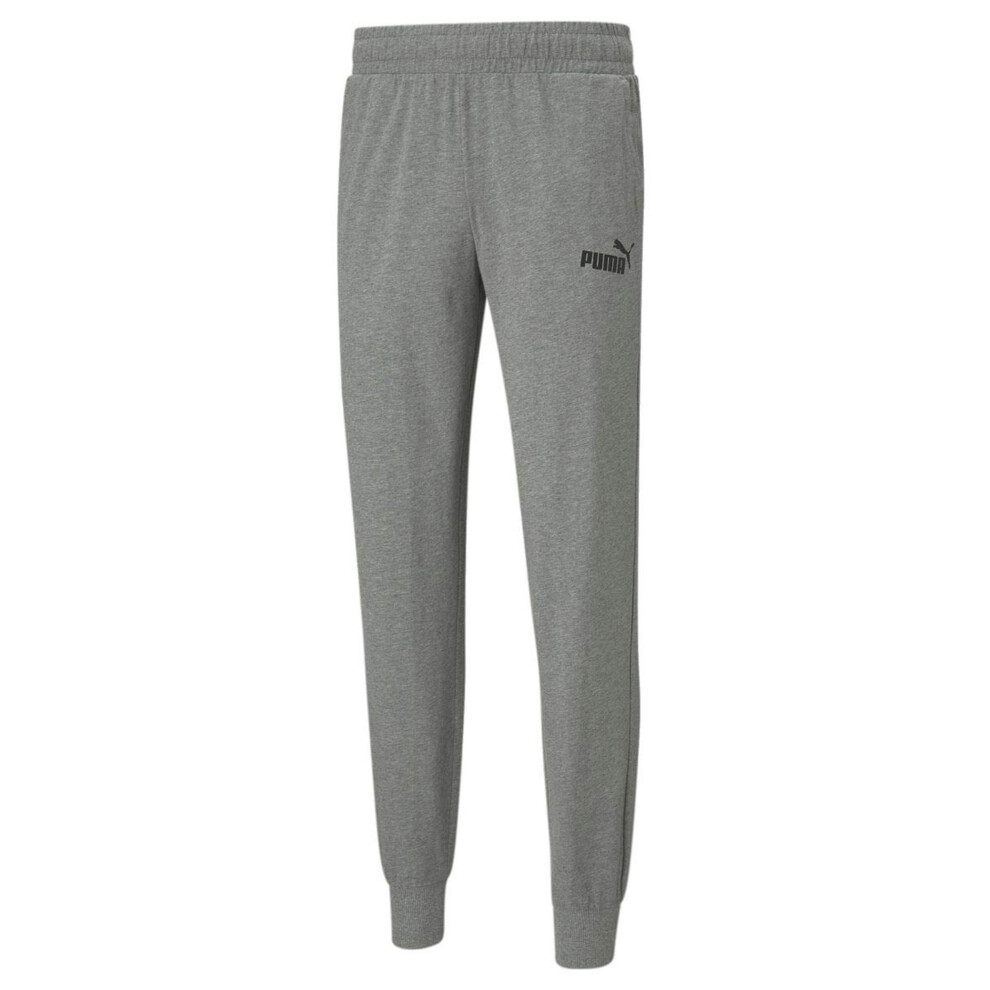 (XL, Grey Heather) Puma Mens ESS Slim Jogging Bottoms