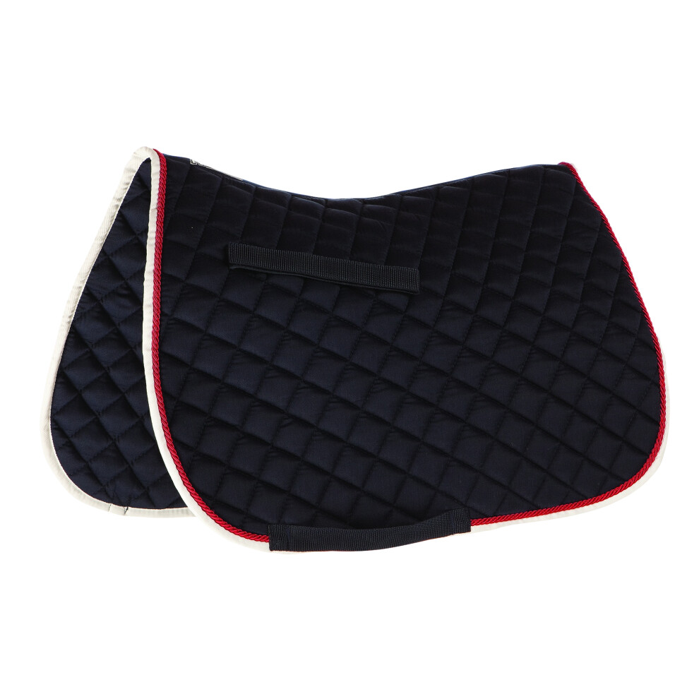 (Full, Navy/Red/White) Roma Grand Prix All Purpose Saddle Pad