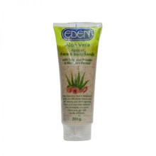 Eden Aloe Vera Apricot Face & Body Scrub Enriched With Aloe Vera Extract for Removing Impurities, Blackheads 200g